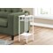 Monarch Specialties Accent Table, Side, End, Plant Stand, Square, Living Room, Bedroom, White Laminate, White I 3279 - alternate 2